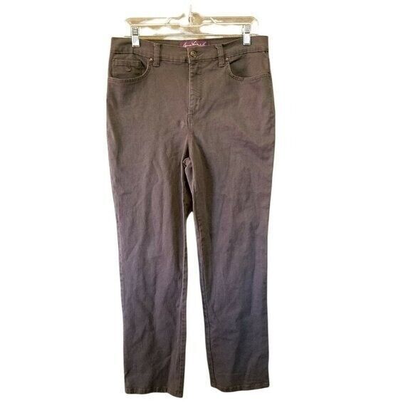 Gloria Vanderbilt Womens Size 12P Gray  Solid Bootcut Skinny Jeans - Picture 1 of 10